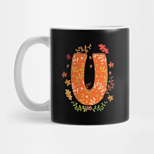 Letter U Monogram Mug